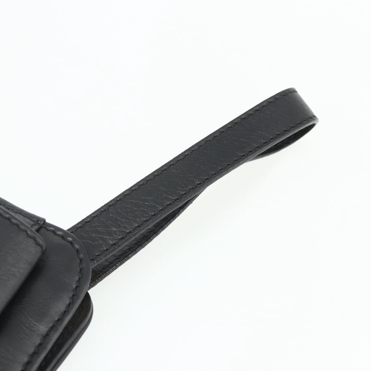 Celine Clutch Bag Leather, Black, Leather, Clutch
