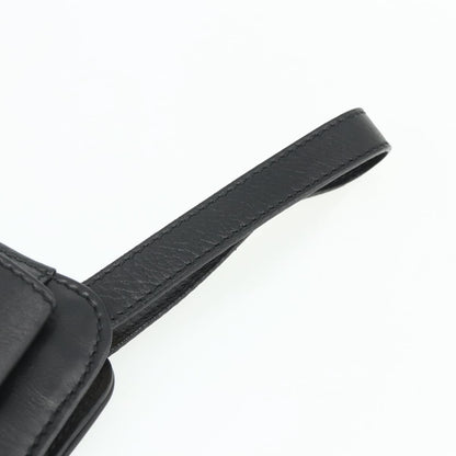 Celine Clutch Bag Leather, Black, Leather, Clutch