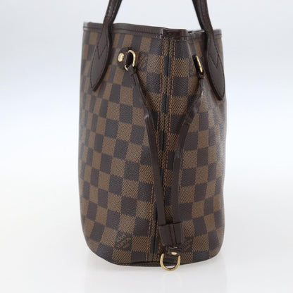 Louis Vuitton Neverfull Tote Damier, BROWN, CANVAS, Tote bag