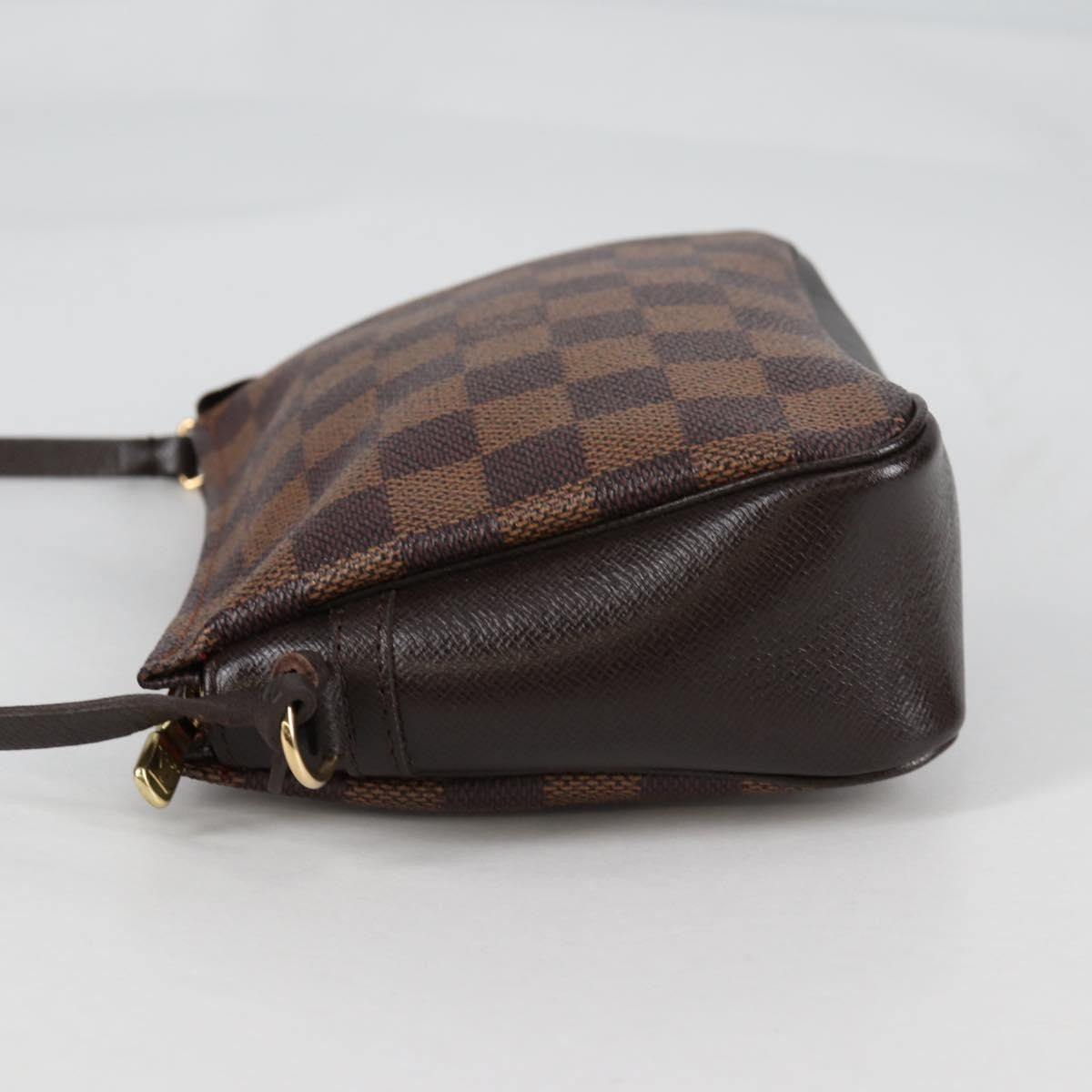 Louis Vuitton Trousse Make Up Bag Damier, BROWN, CANVAS, Clutche & pouche