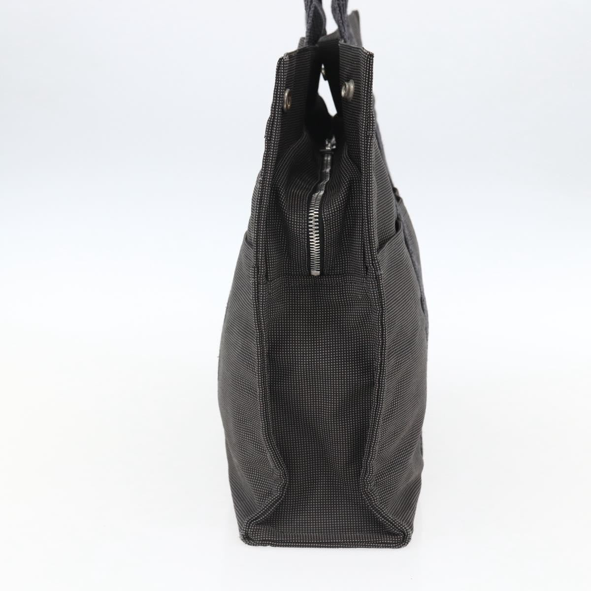 Hermes Fourre-tout Herline Canvas, GRAY, CANVAS, Tote bag