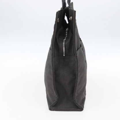 Hermes Fourre-tout Herline Canvas, GRAY, CANVAS, Tote bag