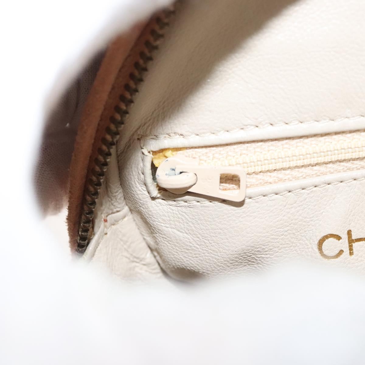 Chanel Coco Charm Wristlet Pouch Multicolor Canvas, ORANGE, SUEDE, Clutche & pouche