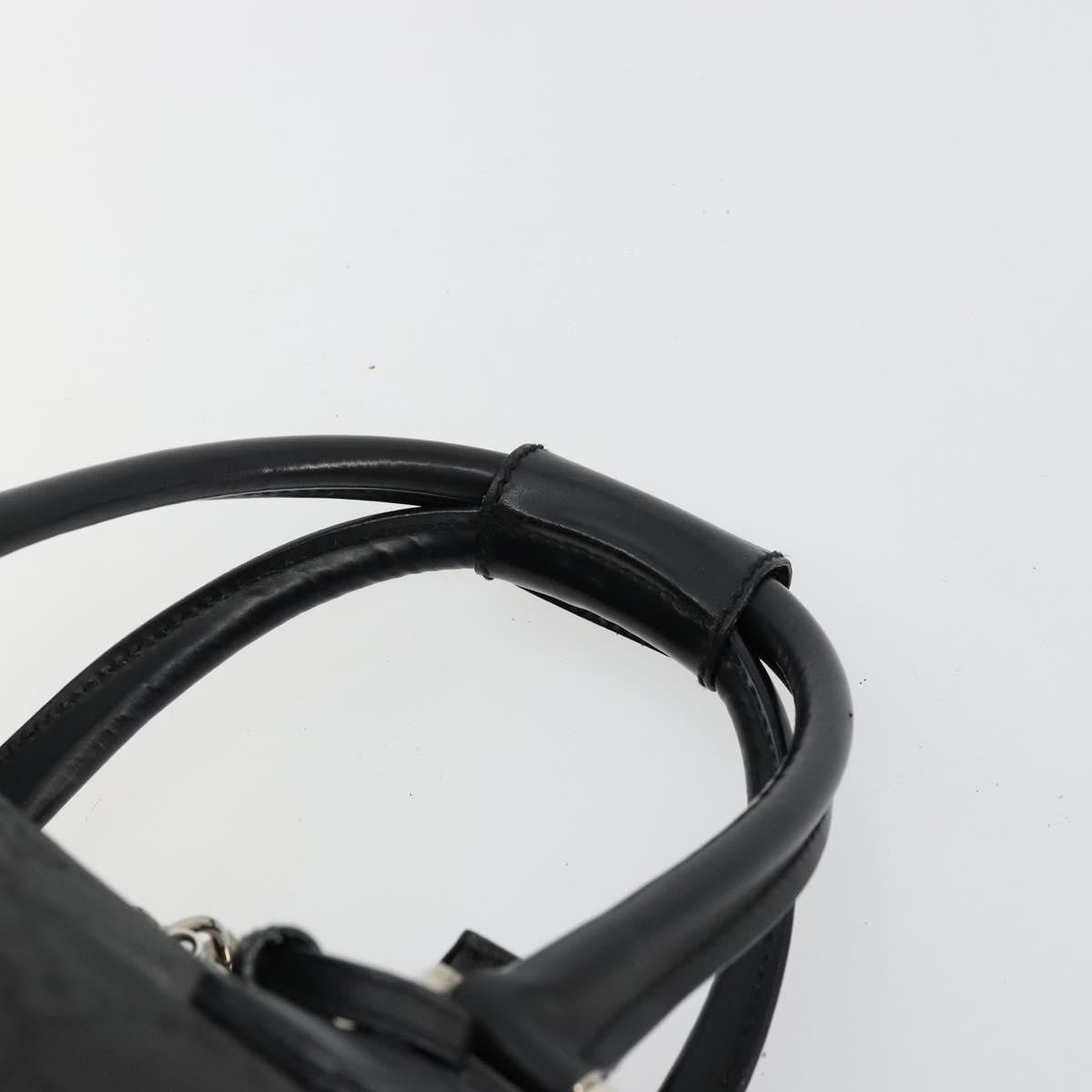 Gucci Duffle Bag Jumbo GG Embossed Leather, Black, PVC, Handbag