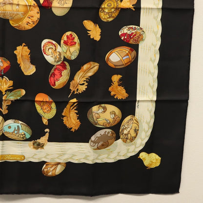 Hermes Carré 90 Silk multicolor, BLACK, SILK, Scarve & shawl