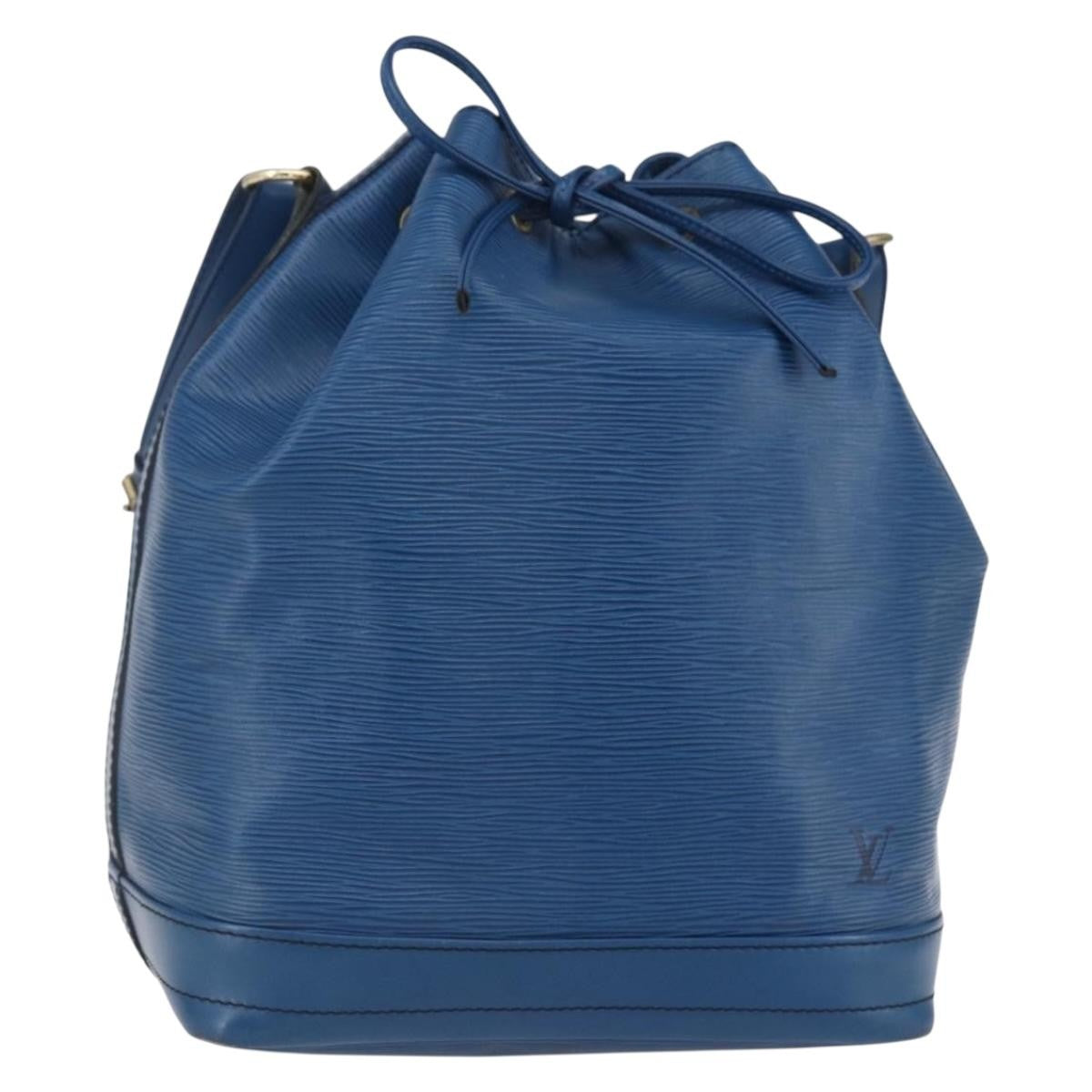Louis Vuitton Noe Handbag Epi Leather, BLUE, LEATHER, Shoulder bag