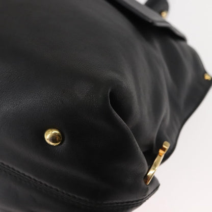 Salvatore Ferragamo Sofia Satchel Leather, BLACK, LEATHER, Handbag