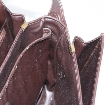 Celine Vintage Shoulder Bag Leather, BROWN, LEATHER, Shoulder bag
