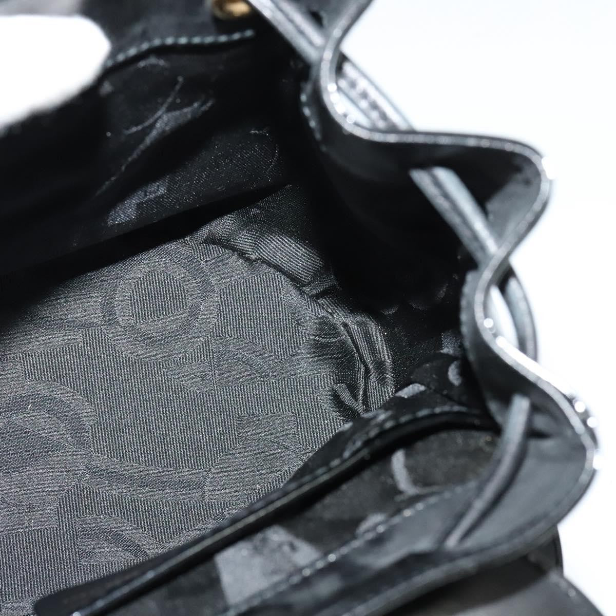 Salvatore Ferragamo Gancini Flap Drawstring Backpack Patent leather, BLACK, PATENT_LEATHER, Backpack