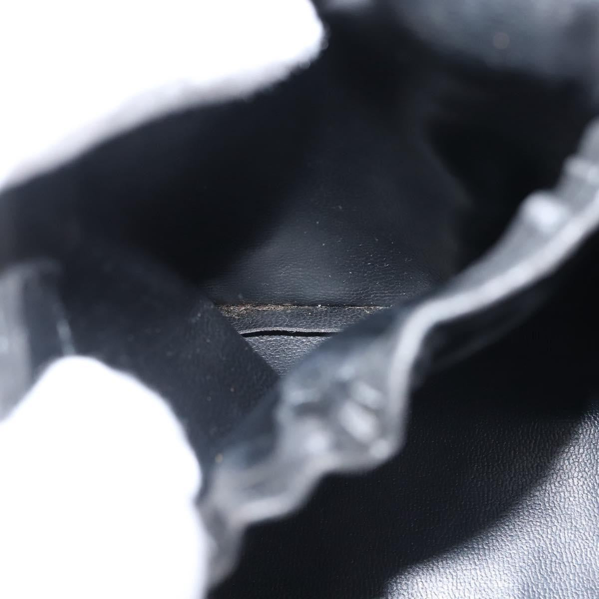 Chanel Vanity pouch Leather, BLACK, LEATHER, Toiletry Case