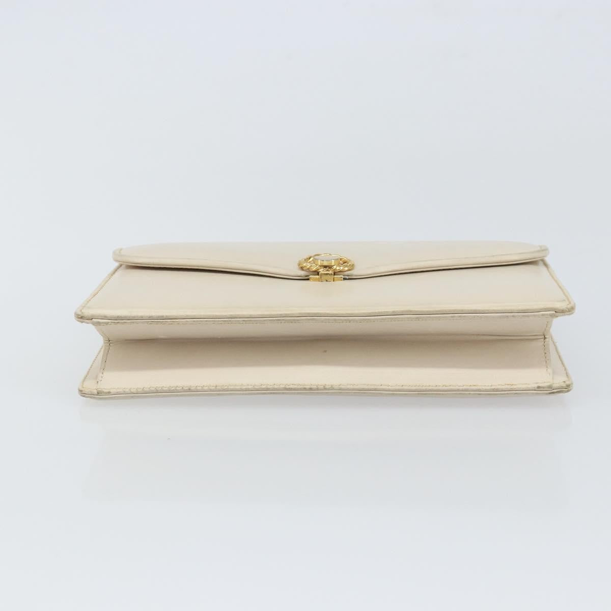 Gucci Vintage clutch Bag Leather, WHITE, LEATHER, Clutche & pouche