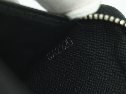 Louis Vuitton Zippy Organizer Taiga Leather, BLACK, LEATHER, Wallets
