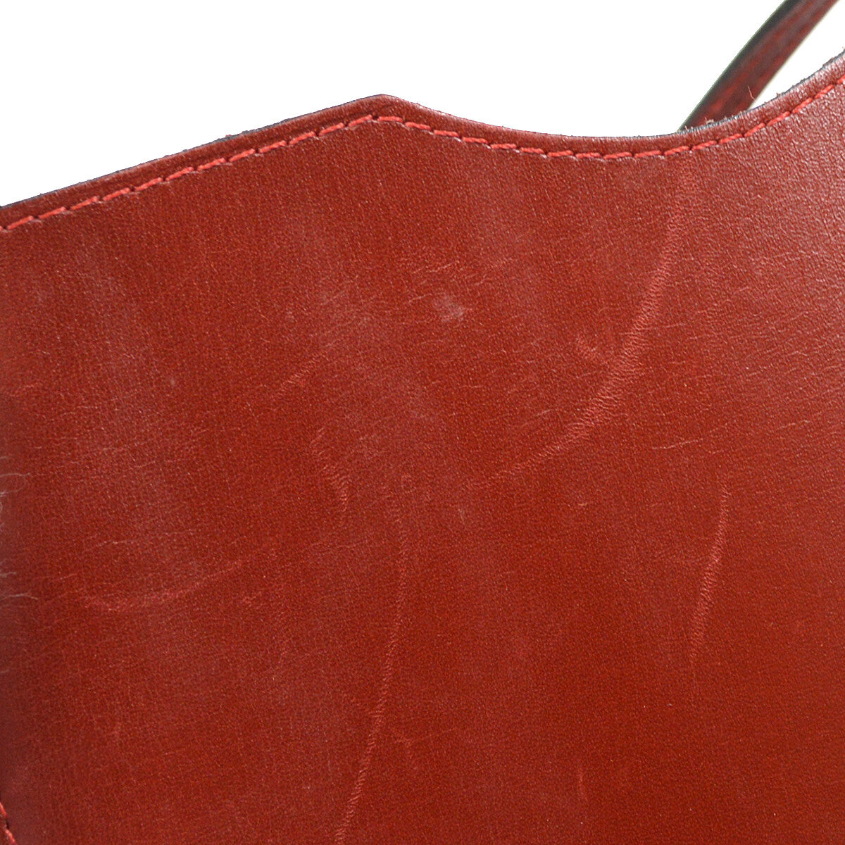 Hermes Onimaitou Pochette Box Calf, BURGUNDY, LEATHER, Shoulder bag