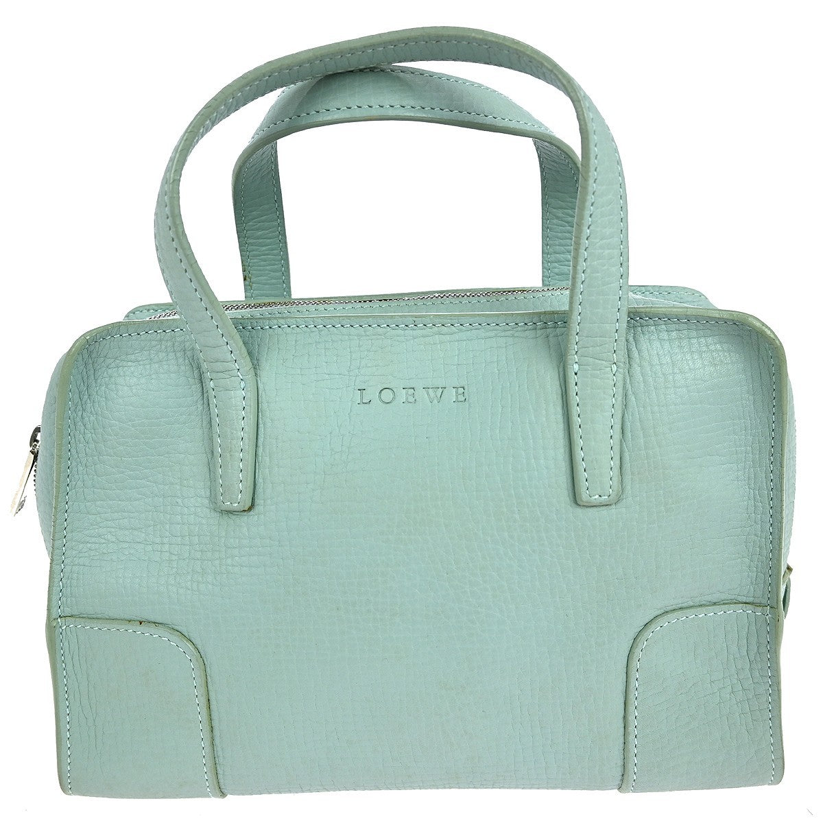 Loewe Vintage Handbag Leather, BLUE, LEATHER, Handbag