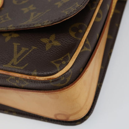 Louis Vuitton Cartouchiere Handbag Monogram Canvas, BROWN, CANVAS, Shoulder bag