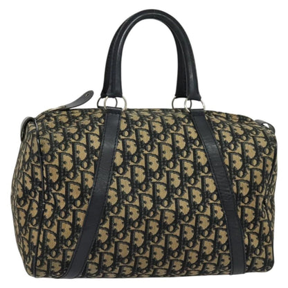 Christian Dior Vintage Trotter Boston Bag Diorissimo Canvas, NAVY, CANVAS, Handbag