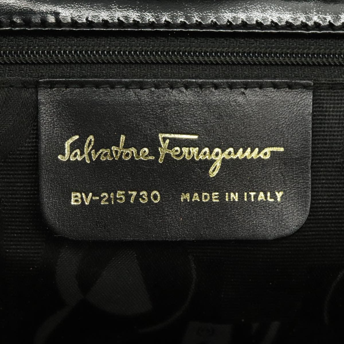 Salvatore Ferragamo Vala tote Canvas, BLACK, CANVAS, Tote bag