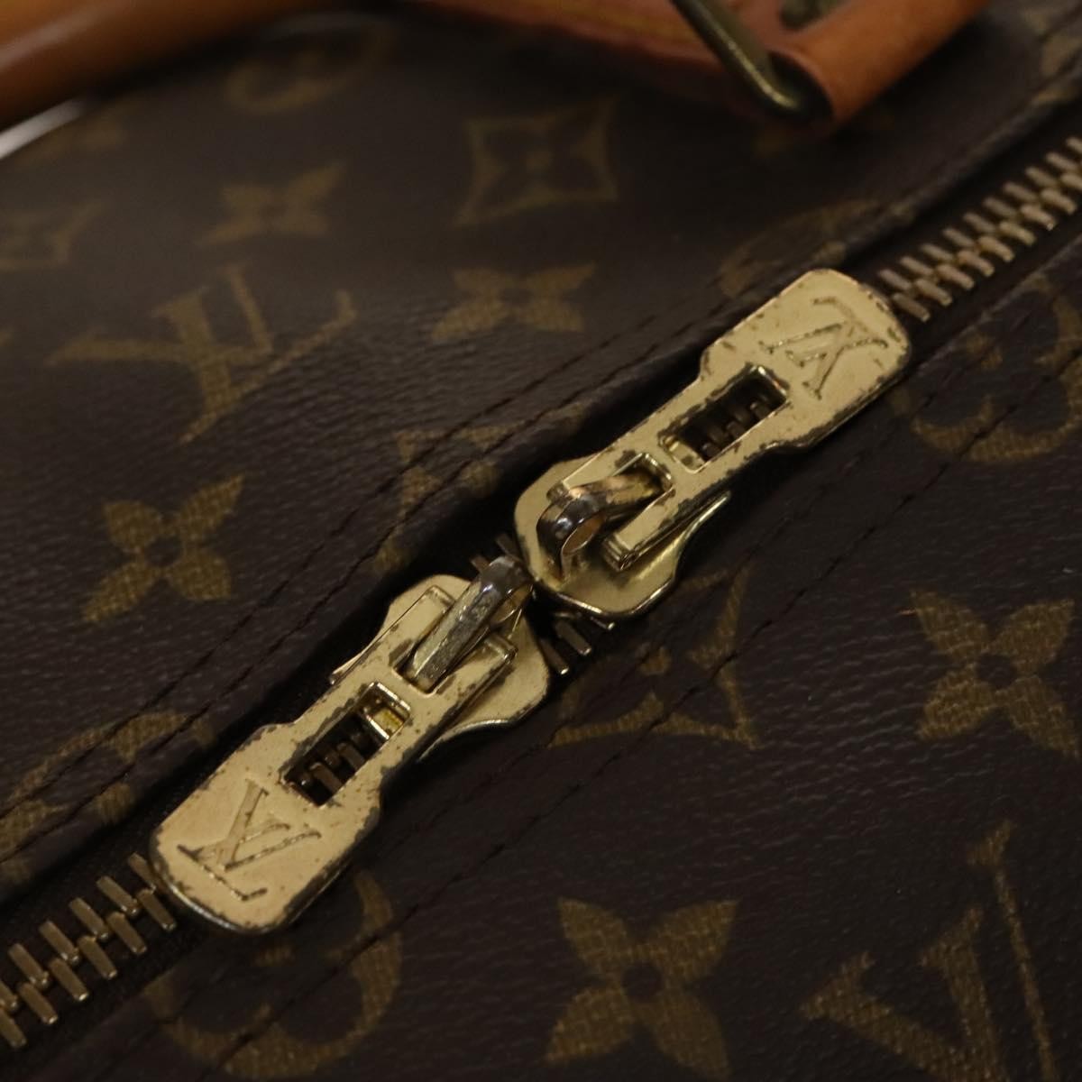 Louis Vuitton Keepall Bag Monogram Canvas, BROWN, CANVAS, Travel bag