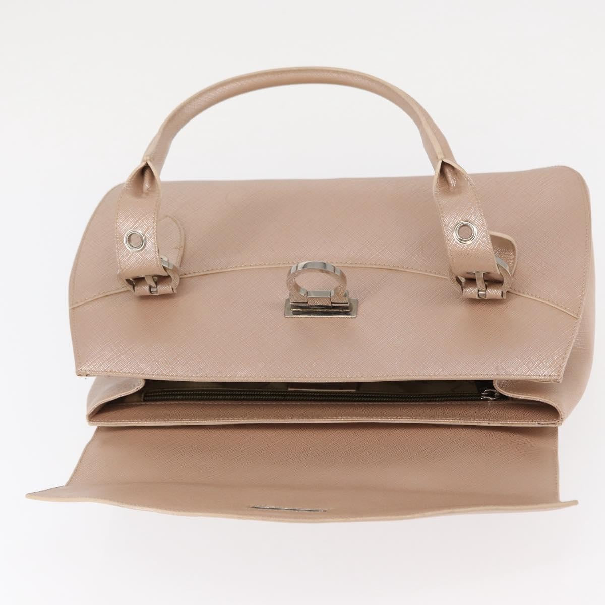 Salvatore Ferragamo Gancini Shoulder Bag Leather, PINK, LEATHER, Shoulder bag