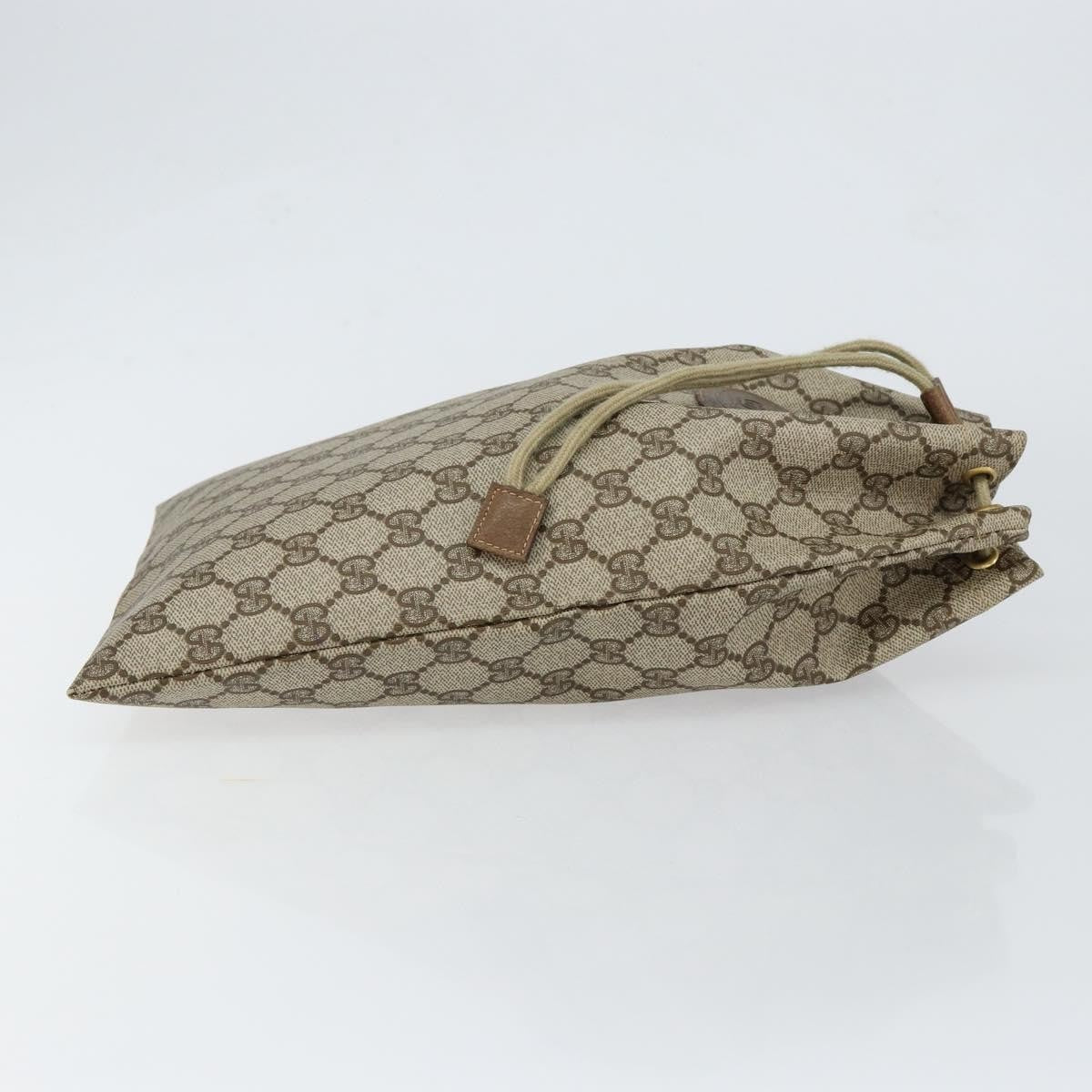 Gucci Drawstring Bucket Bag GG Canvas, BEIGE, CANVAS, Clutche & pouche