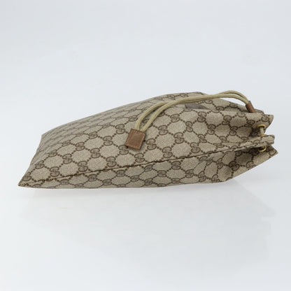 Gucci Drawstring Bucket Bag GG Canvas, BEIGE, CANVAS, Clutche & pouche