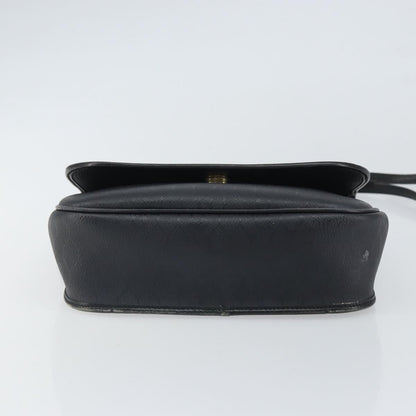 Christian Dior Vintage Honeycomb Shoulder Bag Canvas and Leather, BLACK, CANVAS, Shoulder bag