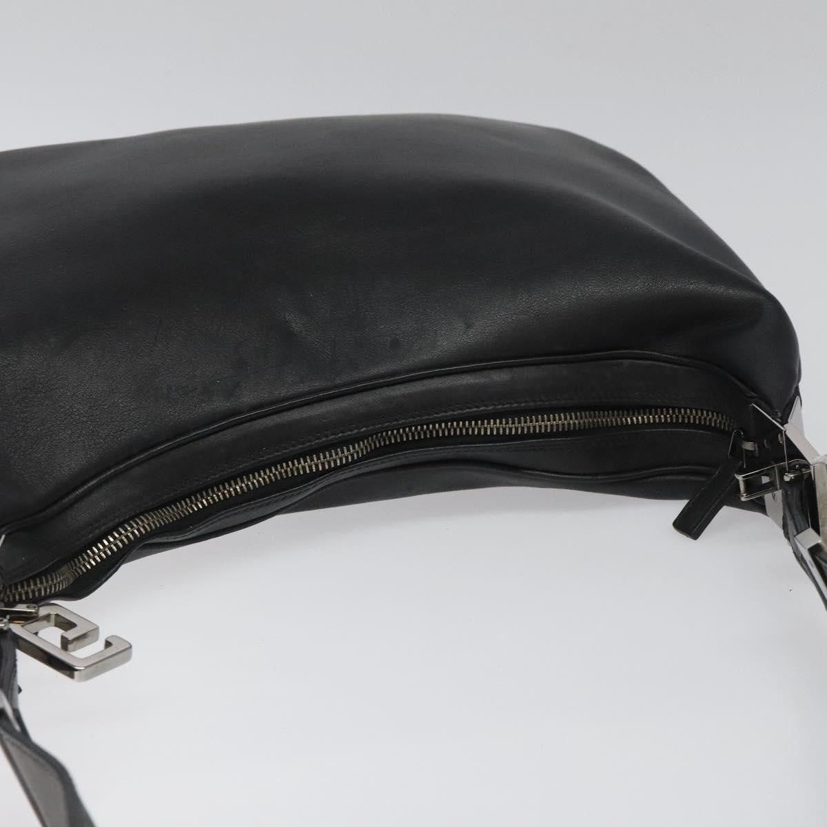 Gucci Attache Shoulder Bag Leather, BLACK, LEATHER, Shoulder bag