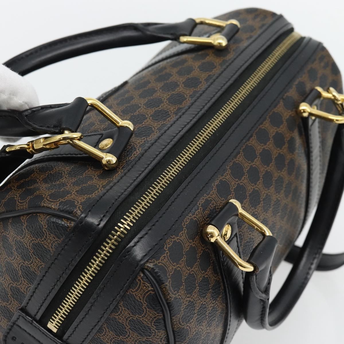 Celine Macadam Handbag Macadam with leather, Black, Canvas, Handbag