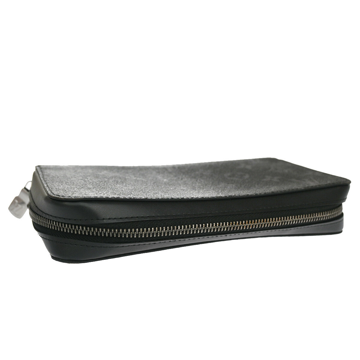 Louis Vuitton Zippy XL Monogram Eclipse Leather, BLACK, LEATHER, Wallets