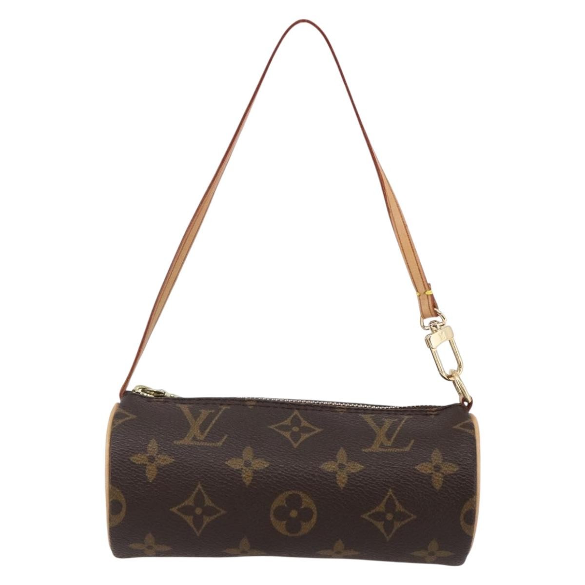 Louis Vuitton Papillon Pochette Monogram Canvas, BROWN, CANVAS, Handbag
