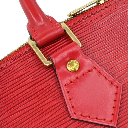Louis Vuitton Alma Handbag Epi Leather, Red, Leather, Handbag