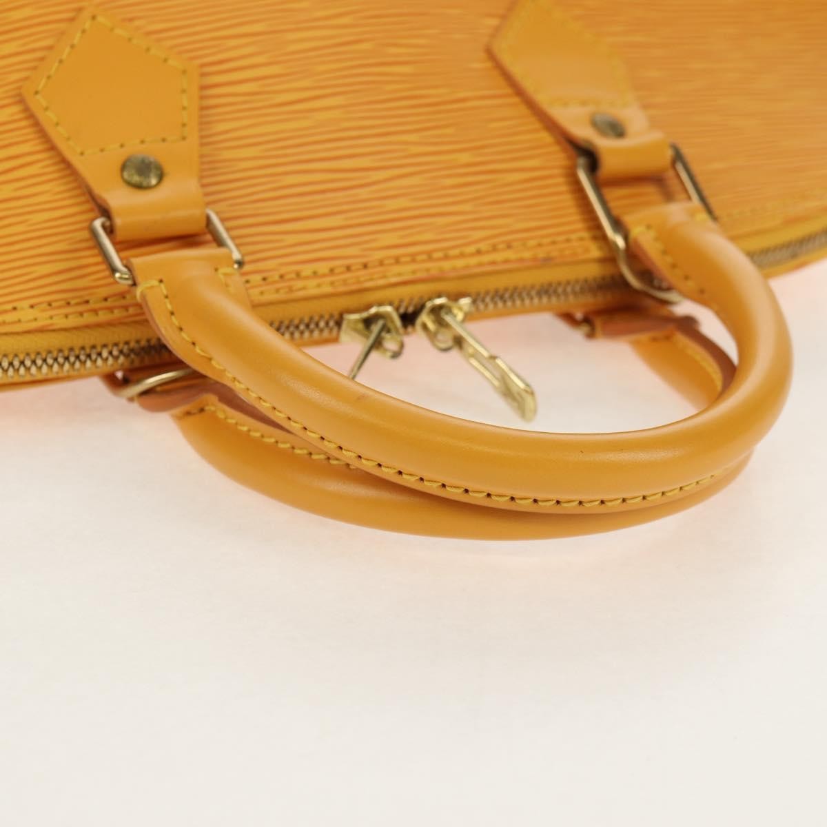 Louis Vuitton Alma Handbag Epi Leather, YELLOW, LEATHER, Handbag