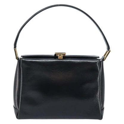 Gucci Vintage Convertible Box Crossbody Bag Leather, BLACK, LEATHER, Handbag