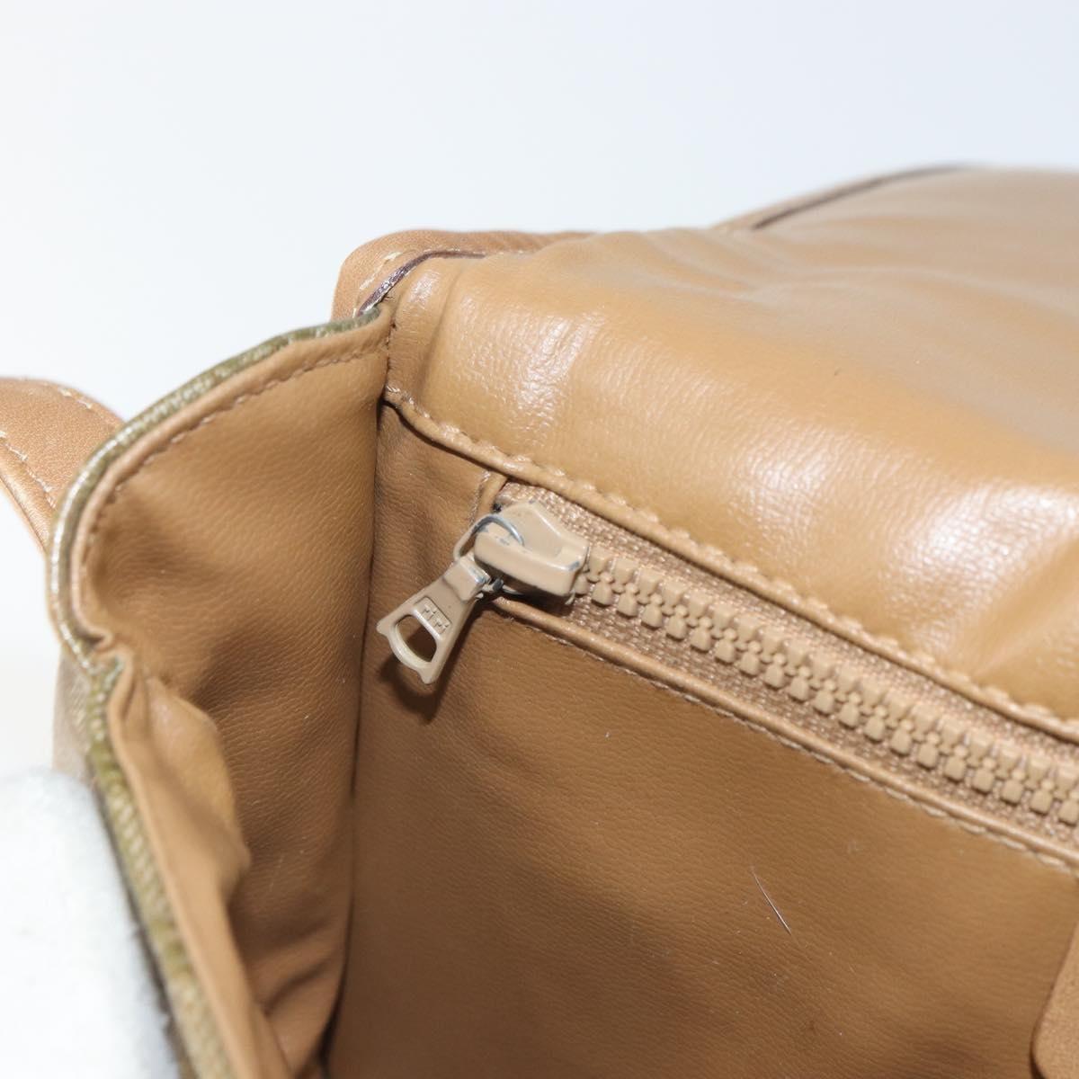 Celine Vintage Macadam Shoulder Bag Canvas, BEIGE, CANVAS, Shoulder bag