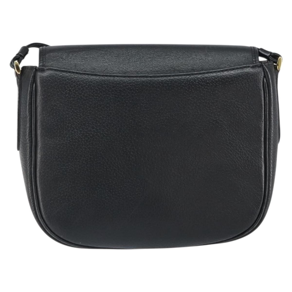 Burberry Vintage Shoulder Bag Leather, BLACK, LEATHER, Shoulder bag