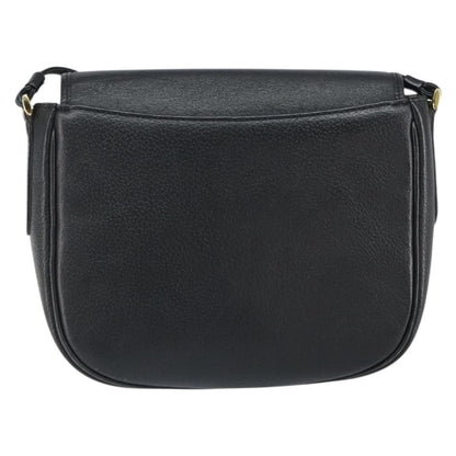 Burberry Vintage Shoulder Bag Leather, BLACK, LEATHER, Shoulder bag