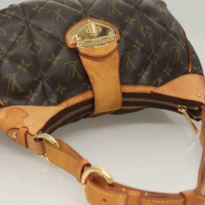 Louis Vuitton City Handbag Monogram Etoile, BROWN, CANVAS, Shoulder bag