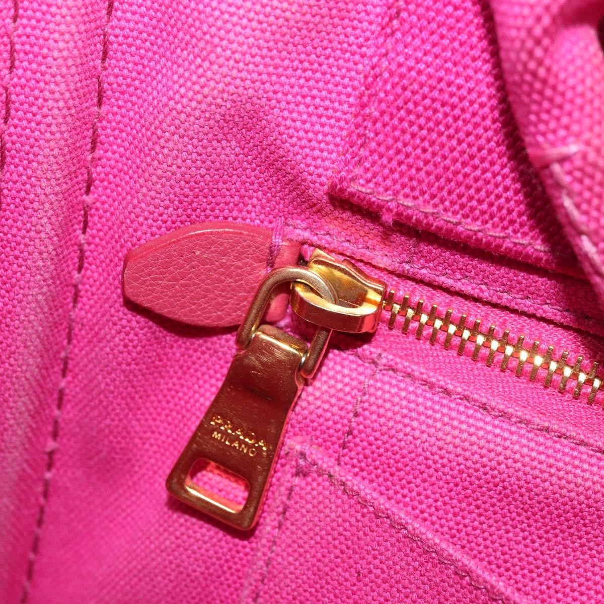 Prada Canapa Tote Canvas, Pink, Canvas, Tote Bag