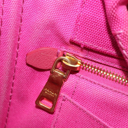Prada Canapa Tote Canvas, Pink, Canvas, Tote Bag