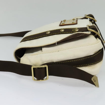 Louis Vuitton Antigua Besace Messenger Bag Canvas, WHITE, CANVAS, Shoulder bag