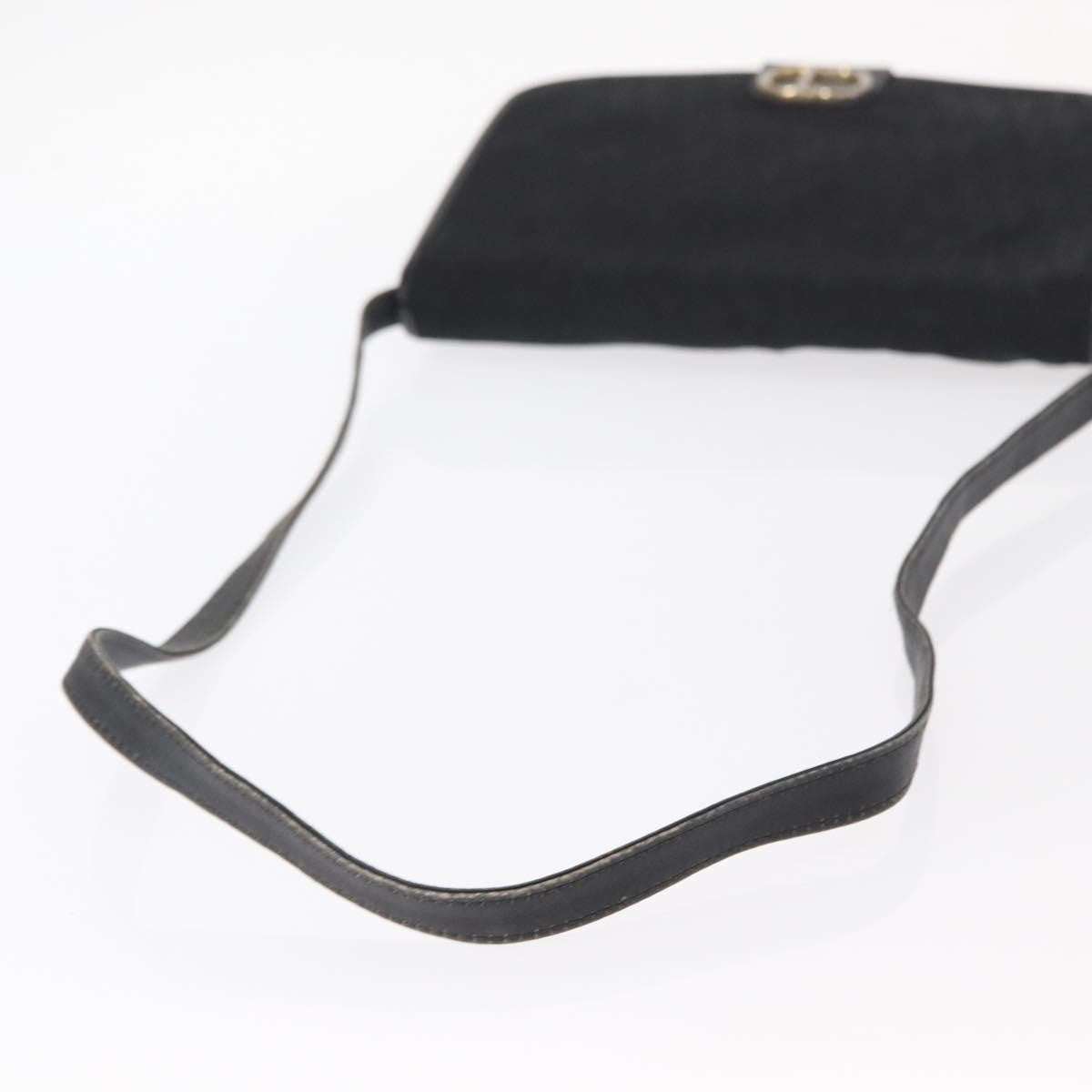 Christian Dior Vintage CD trotter Shoulder bag Canvas, BLACK, CANVAS, Shoulder bag