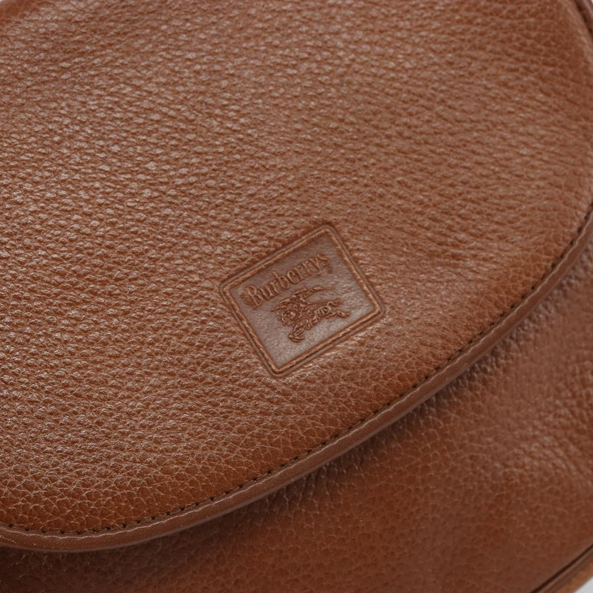 Burberry Vintage Shoulder Bag Leather, BROWN, LEATHER, Shoulder bag