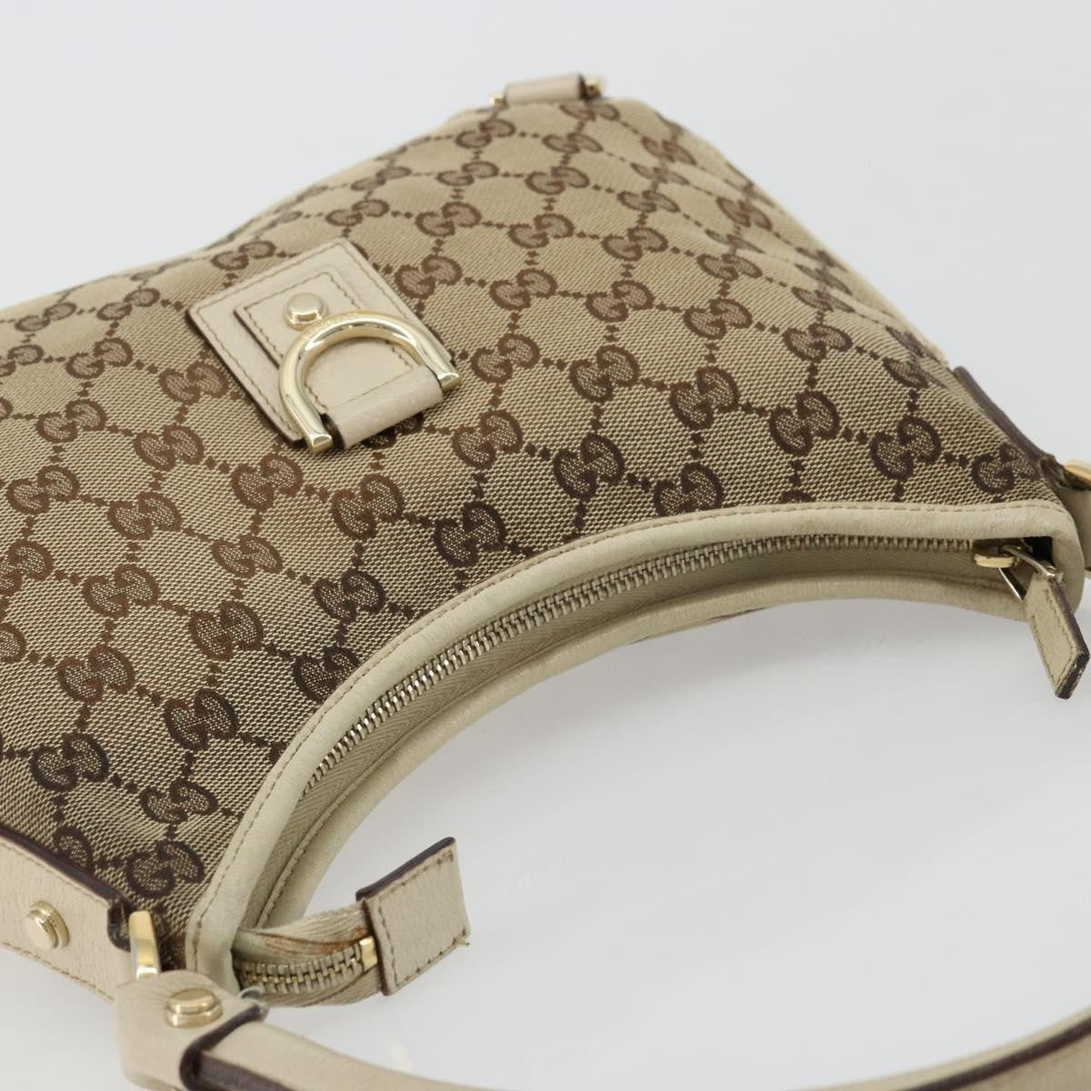 Gucci Abbey Shoulder Bag GG Canvas, Beige, Canvas, Shoulder Bag