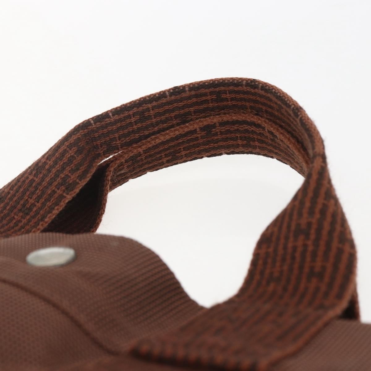 Hermes Fourre-tout Herline Canvas, BROWN, CANVAS, Tote bag