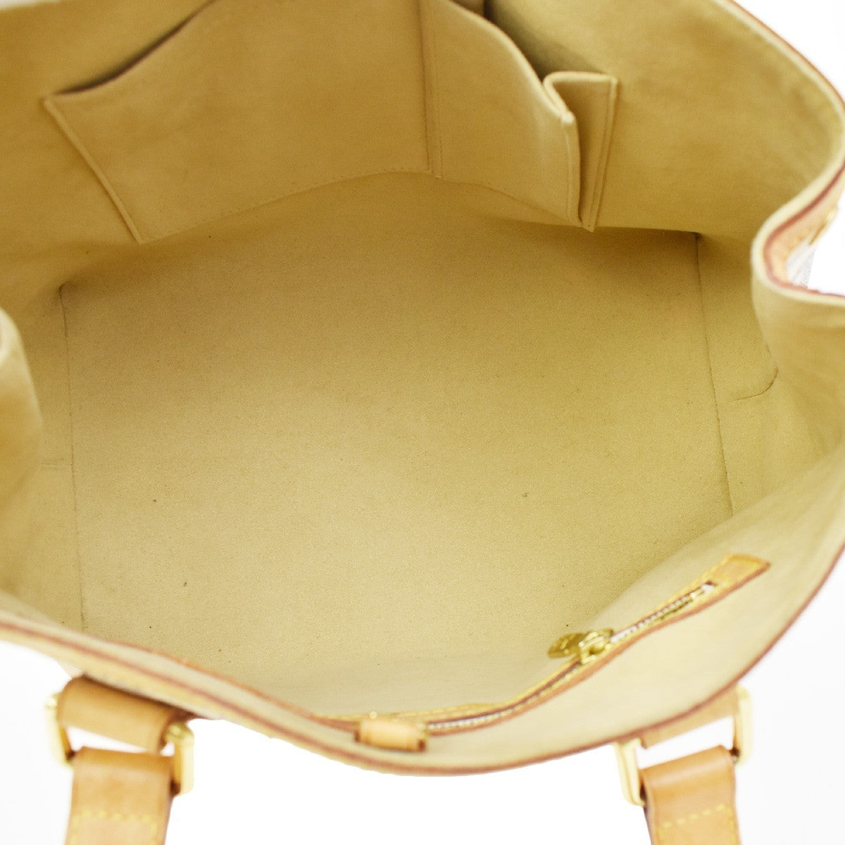 Louis Vuitton Hampstead Handbag Damier, WHITE, CANVAS, Shoulder bag