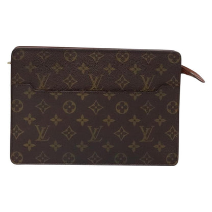 Louis Vuitton Pochette Homme Monogram Canvas, BROWN, CANVAS, Clutche & pouche