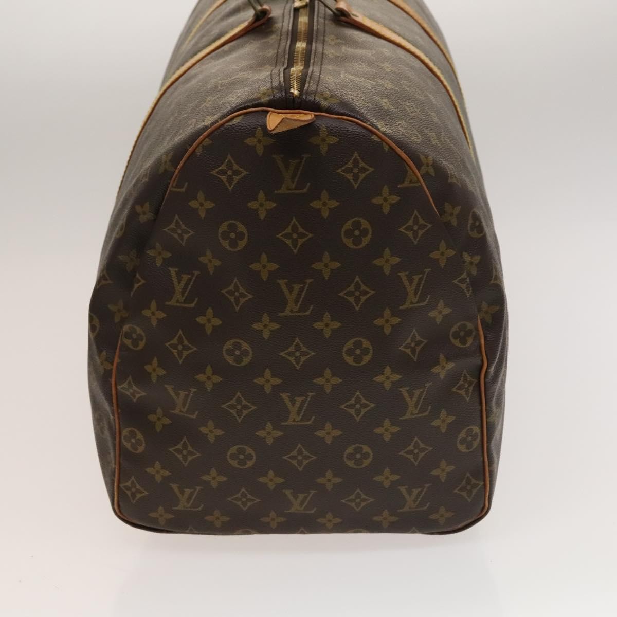 Louis Vuitton Keepall Bag Monogram Canvas, BROWN, CANVAS, Travel bag