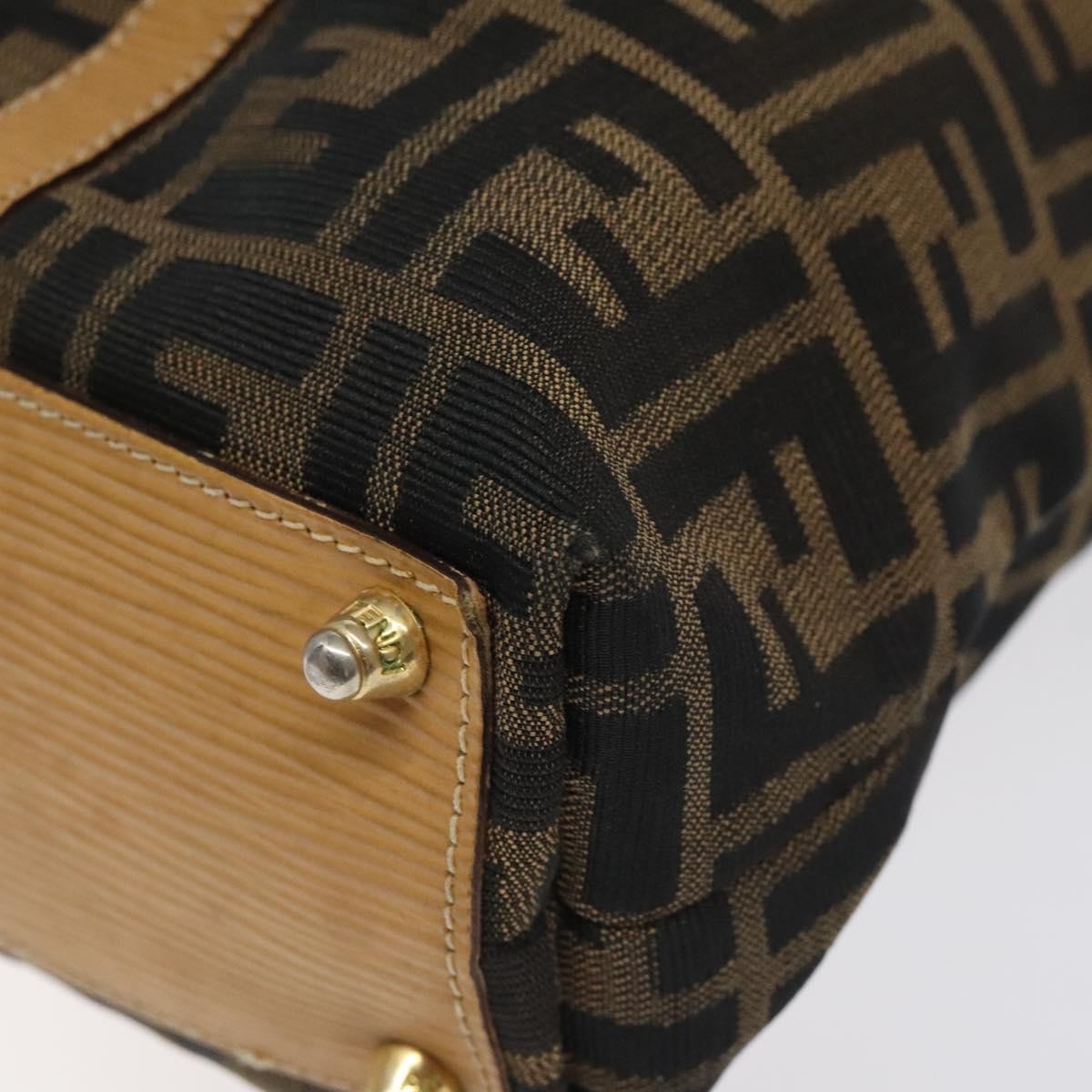 Fendi Vintage Top Handle Bag Zucca canvas, BLACK, CANVAS, Tote bag