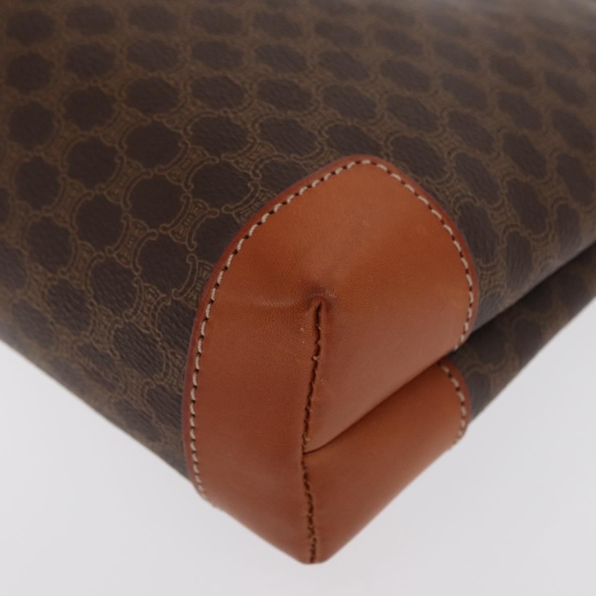 Celine Macadam Pochette Canvas and Leather, BEIGE, CANVAS, Clutche & pouche