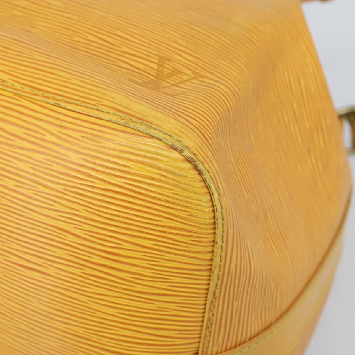 Louis Vuitton Petit Noe Handbag Epi Leather, Yellow, Leather, Shoulder Bag
